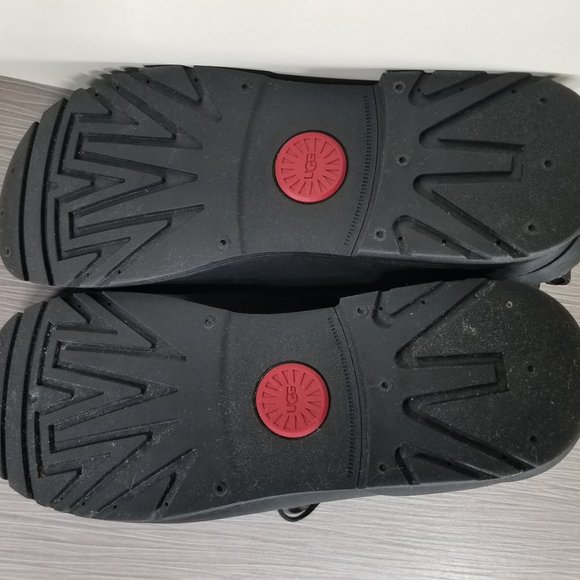 UGG Rain Ready Gatson Mid Boot, Black Waterproof Leather,  Mens Sizes 9 / 42 - Picture 11 of 12